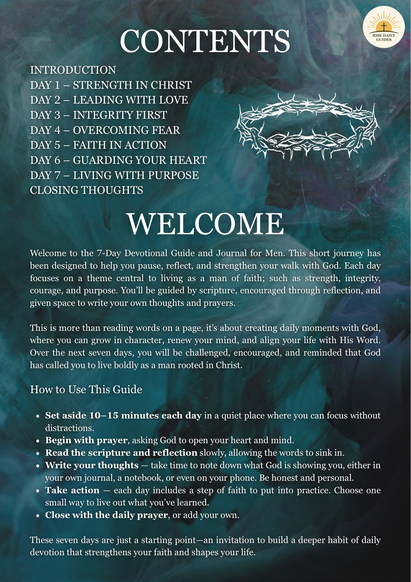 7-Day Devotional Guide and Journal for Men (PDF)