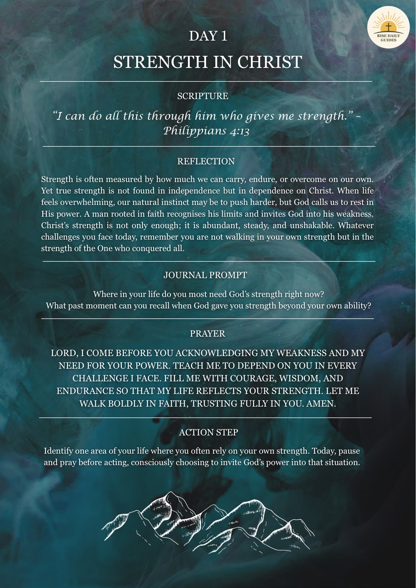 7-Day Devotional Guide and Journal for Men (PDF)