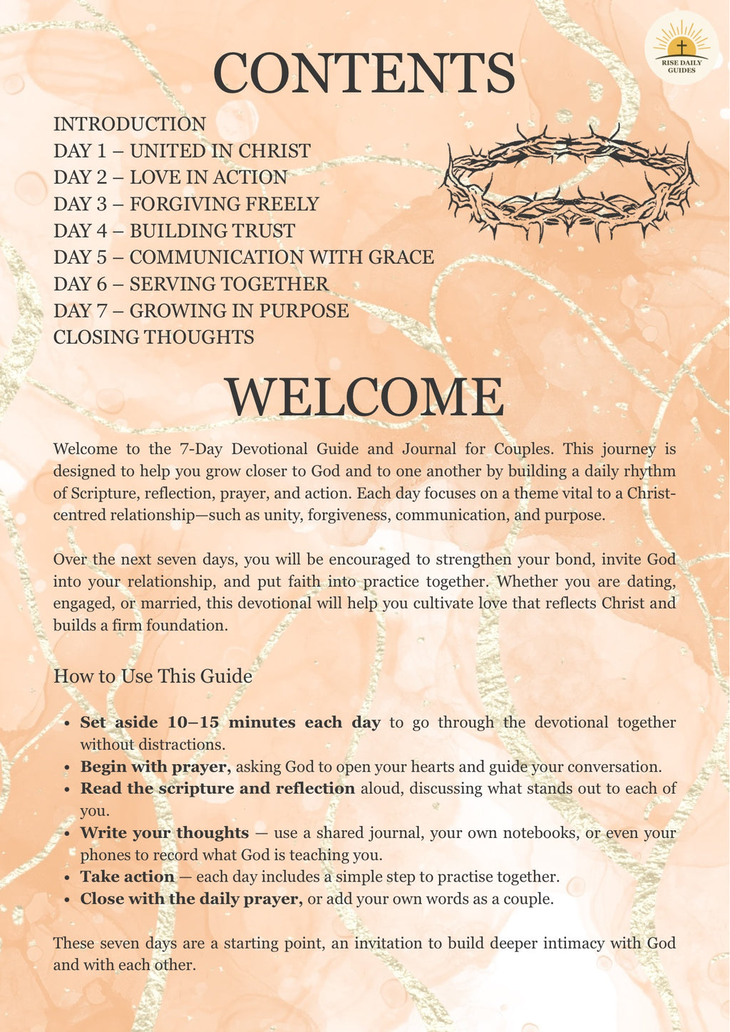 7-Day Devotional Guide and Journal for Couples (PDF)